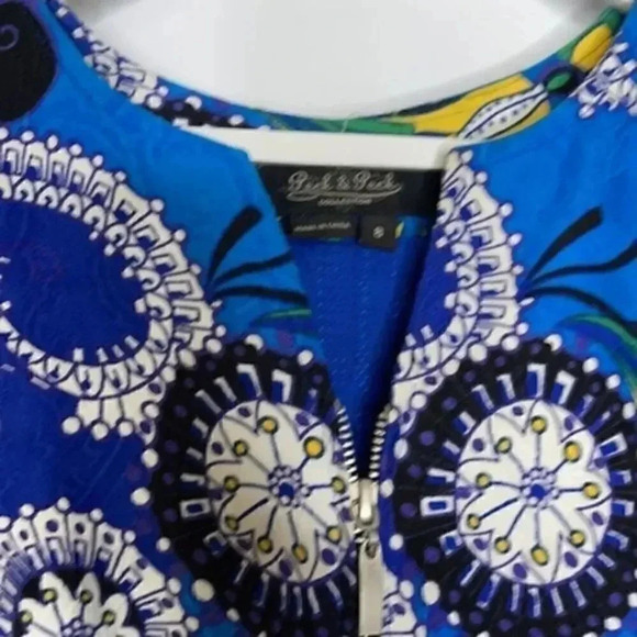 Peck & Peck jacket size 8 in blue tapestry - Picture 4 of 7